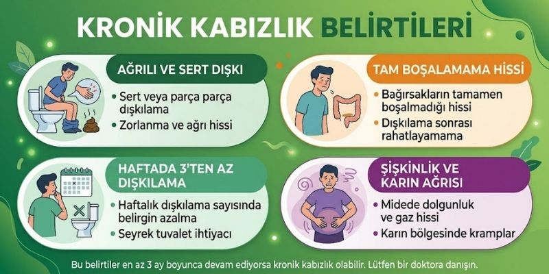 Kronik Kabızlık nedir belirtileri nelerdir