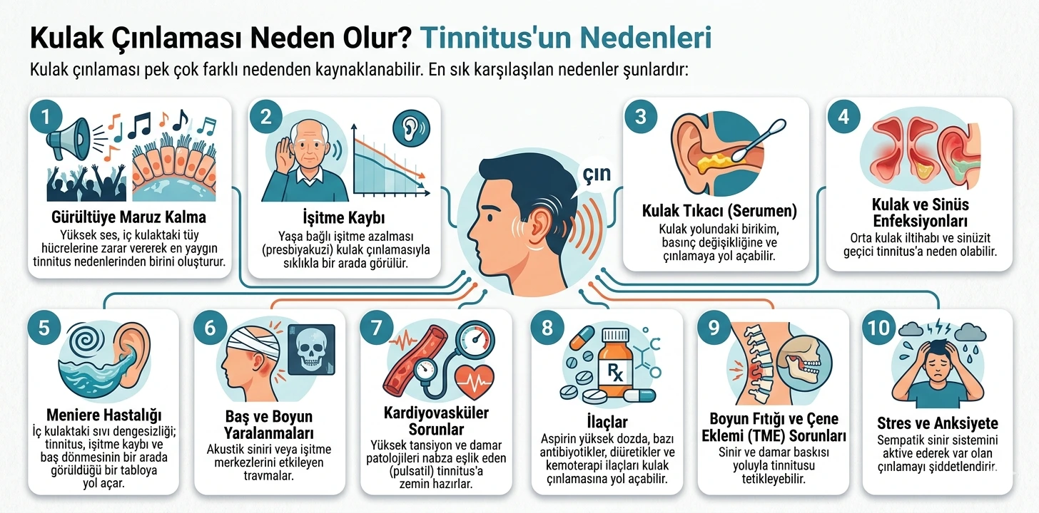 Kulak Çınlaması nedenleri Nelerdir